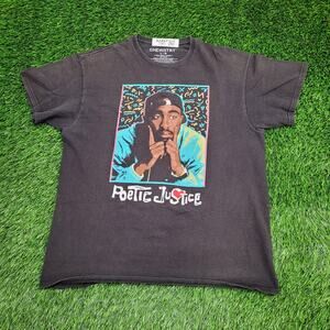 Tupac Shakur Shirt Womens Large 21x25 Pop-Art